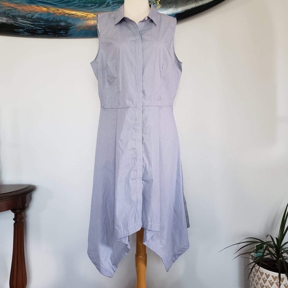 NWT Striped sleeveless dress shirt - Picture 6 of 7